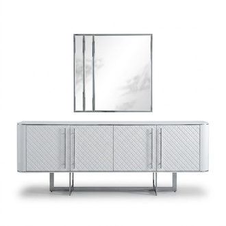 Luxus Sideboard mit Spiegel Esszimmer Einrichtung Design Möbel