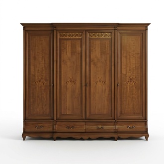 Massiv Holz Kleiderschrank Möbel Schrank Schlafzimmer Schränke Made in Italy Neu