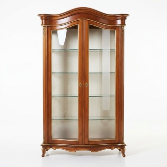 Massivholz Vitrinen Glas Schrank Echtholz Vitrine Wohnzimmer Möbel Anrichte