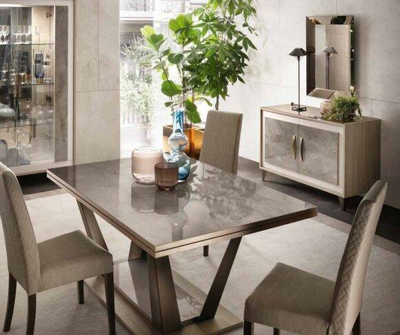Esstisch Esszimmer Wohnzimmer Garnitur Holz Design Italienische Möbel