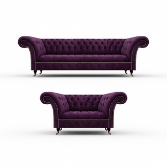Modern Design Möbel 2x Sofas Polstermöbel Sofagarnitur Wohnzimmer