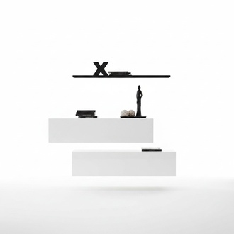 Modern Garnitur Wohnwand Wand Regal Wandschrank Weiß Luxus Einrichtung Designer