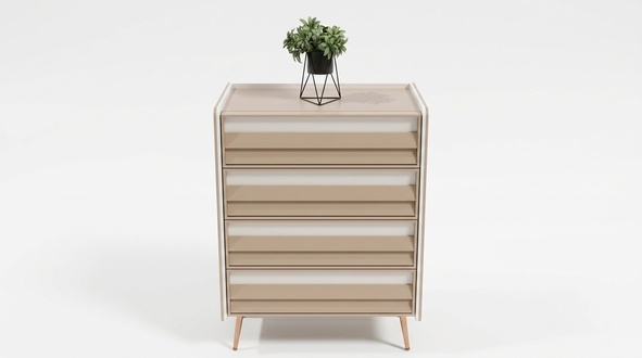Modern Kommode mit Schubladen Möbel Designer Zimmer Kinderzimmer Neu