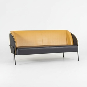 Modern Sofa 3 Sitzer Arbeitzimmer Textil Polster Möbel Design
