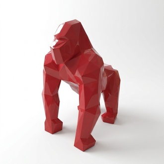 Moderne Gorilla Skulptur Dekorative Figur Garten Designer Statuen Neu