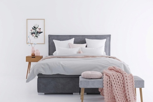 Moderne Hotel Boxspring Betten Doppel Luxus Bett Polster Kasten Funktion