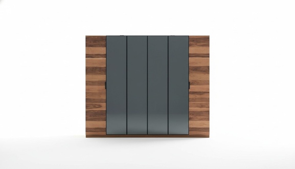 Moderne Schlafzimmer Möbel Designer Bett 2x Nachttische Kleiderschrank