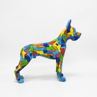 Moderne Statue Skulptur Dekoration Figur Statuen Deko Abstrakter Hund