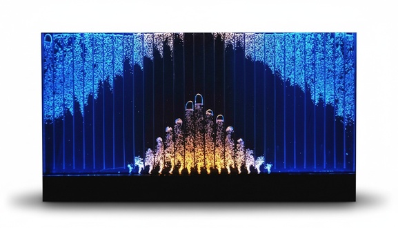 Moderne Trennwand Wasser Wände LED Wasserwand Beleuchtete Wand