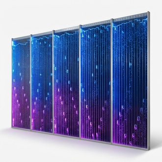 Moderne Trennwand Wasser Wände LED Wasserwand Beleuchtete Wand