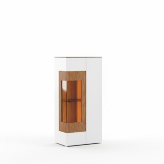 Moderne Vitrine Glas Schrank Wohnzimmer Schaufenster 1türige Design