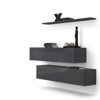 Moderne Wohnwand Einrichtung Luxus Designer Komplette Set 3tlg.Wohnzimmermöbel