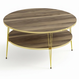 Moderner brauner Couchtisch aus Holz