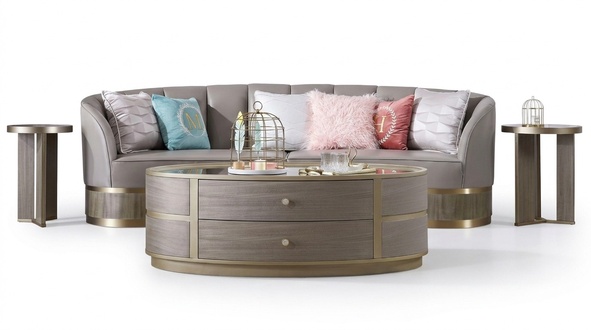Moderner Couchtisch Tisch Sofa Design Tische Holz Wohnzimmer Beistell Neu Couch