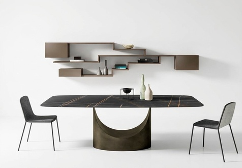 Moderner Esstisch Tisch Tische Esszimmer Luxus Möbel Design Stein Küche Neu