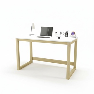 Moderner Weißer Computertisch Robuster Schreibtisch Designer Büromöbel