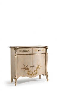 Luxuriöse Möbel Holz Stil Barock Weiß Schrank Kommode Schränke Designer