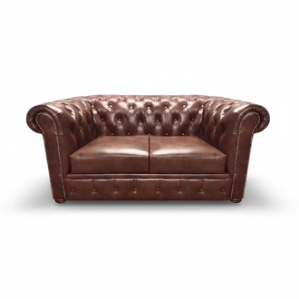 Möbel Polstermöbel Wohnzimmer Sofa Zweisitzer Couch Einrichtung Chesterfield