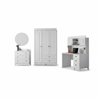 Möbel Set Kleiderschrank Kommode Schreibtisch Kinderzimmer Schränke