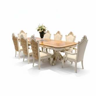 Möbel Tisch 8x Stuhl Sets Esszimmer Garnitur Holz Komplett Barock Rokoko