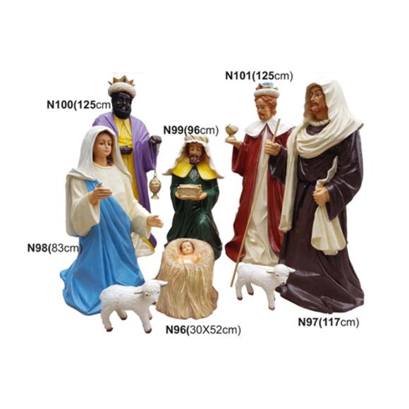 Deko Figur Statue Skulptur Krippe Figuren Statuen Skulpturen Neu 7tlg Set