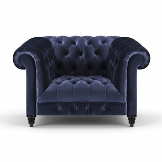 Neu Sessel Polstermöbel Sitz Polster Textil Wohnzimmer Einrichtung Chesterfield