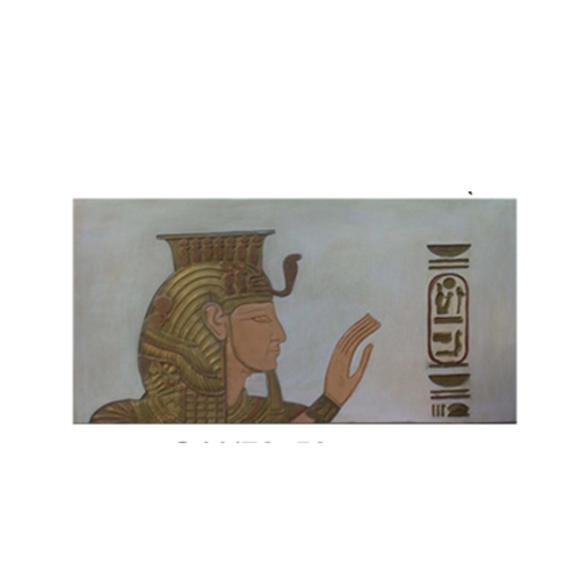 Bild Deko Ägypten Statue Skulptur 72 x 50 cm Figuren Statuen Skulpturen