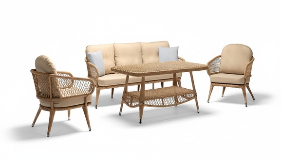 Outdoor Möbel Loungemöbel Gartenlounge Außenmöbel Sofa Couch Terrassen 4tlg
