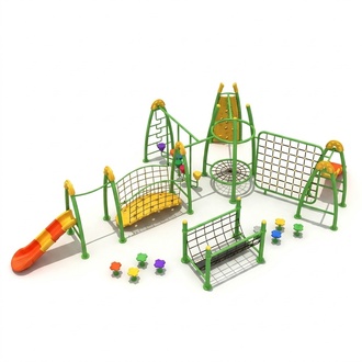 Outdoor Sportplatz für Kinder Spielturm Rutsche Kletterwand Bunter Spielplätze
