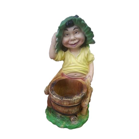 Hässlige Garten Gnom Figur Ganze 48cm zum Verunstalten des eigenen