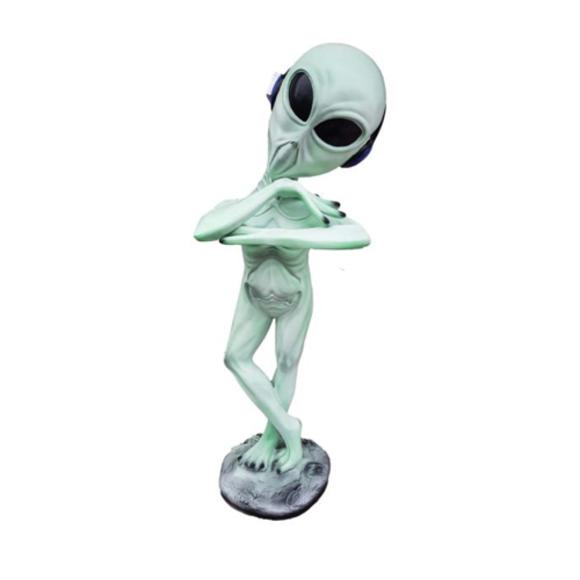 Deko Figur Statue Skulptur 92 cm Figuren Statuen Skulpturen Garten Alien