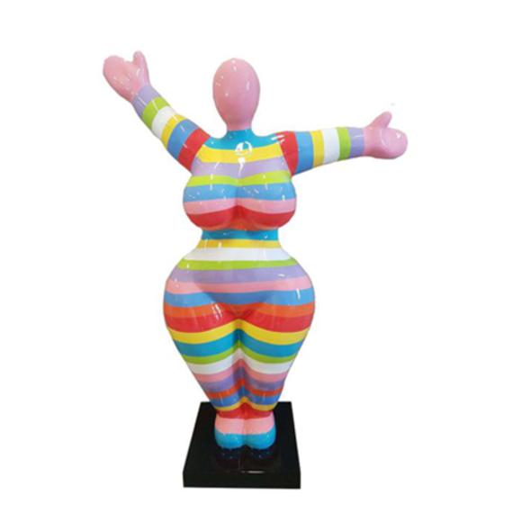 Abstrakte Design Figuren 125cm Statuen Garten Wohnzimmer Kunst Skulptur