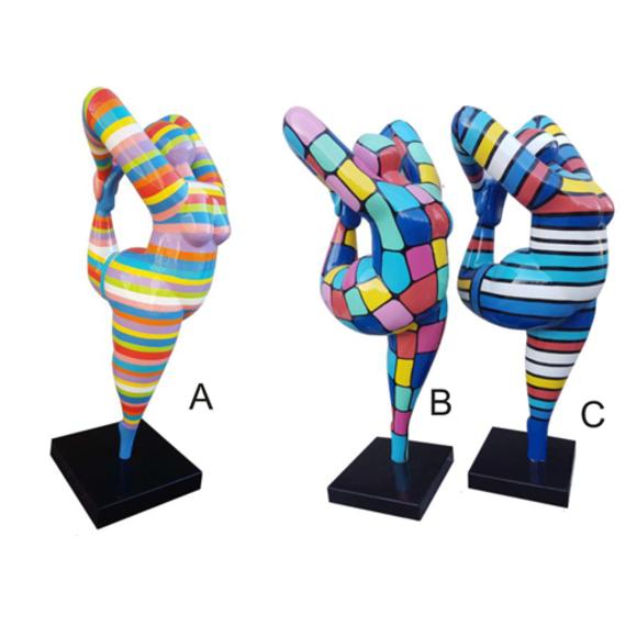 Abstrakte Design Figuren XXL Statuen Garten Wohnzimmer Kunst Skulptur