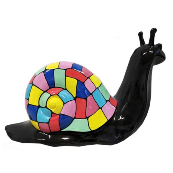 Abstrakte Schnecke Figur Skulptur Deko Garten Design Statuen Dekoration