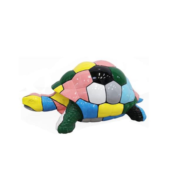 Abstrakte Designer Figur Wohnzimmer Moderne Statue Schildkröte Bunt