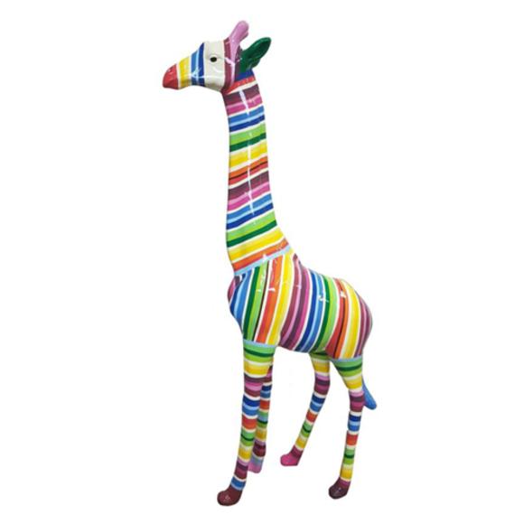 abstrakte Skulptur Giraffe Dekoration Figur Kunststoff Statuen Deko Statue