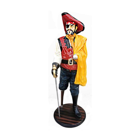 Pirat Figur Statue Design Skulptur Dekoration Karibik Piraten Garten Deko