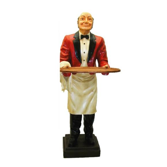 Butler Figur Statue Figuren Statuen Skulptur Restaurant Hotel 180cm Ablage
