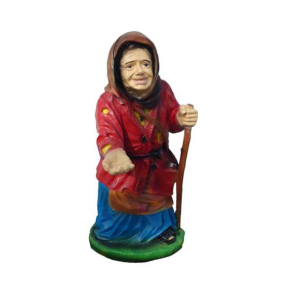 Deko Figur Statue Skulptur 86 cm Figuren Statuen Skulpturen alte Frau