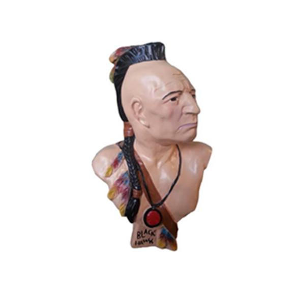 Design Mohawk Büste Figur Statue Figuren Indianer USA Büste Statue