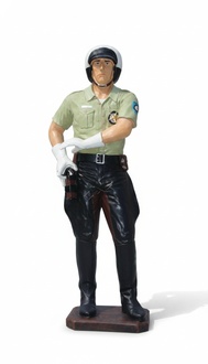 Polizist USA Figur Garten Statue Skulptur Figuren Skulpturen Dekoration