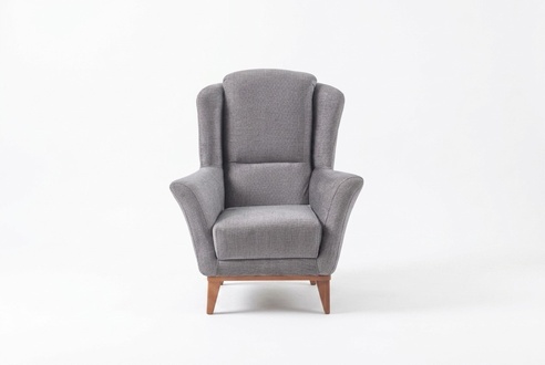 Polster Einsitzer Designer Wohnzimmer Armlehnensessel Textil 1-Sitzer