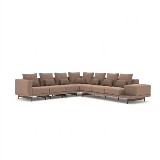Polstersofa L-Form Wohnzimmer Luxus Eck Garnitur Textil Einrichtung
