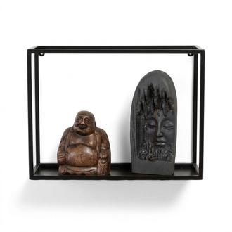 Regal Wandregal Dekoregal Hängeregal Wandboard Bücherregal Metall Schwarz