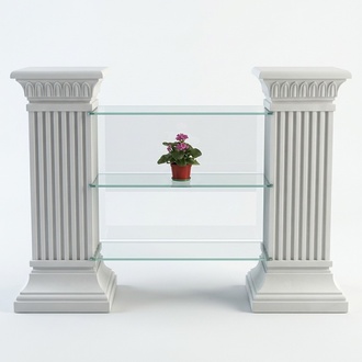 Regale Säule Skulptur Spalte Figuren Skulpturen Dekoration RTV Regal