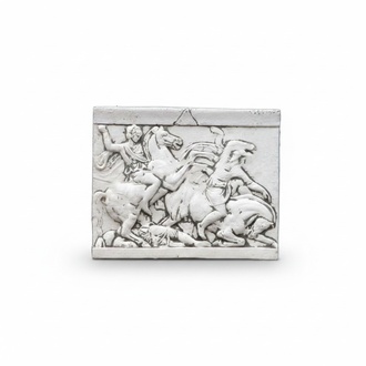 Relief Alexander der Große Pferd Wandrelief Wand Bild Bilder Stein Platte