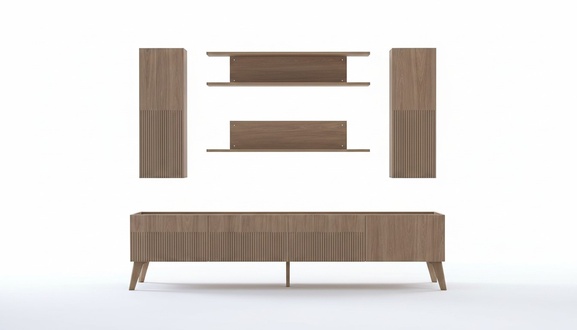 rtv Wohnwand tv Wand Regal Fernseher Wohnwände Vitrine Schrank Wohnzimmer