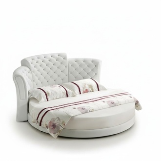 Rund Bett Luxus Chesterfield Betten Schlaf Zimmer Doppelbett 200 x 200 cm