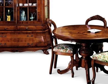 Rund Esstisch Esszimmer Tisch Ausziehbarer Tische Luxus Holz Italienische Möbel