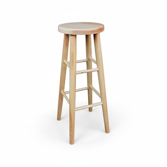 Rund Sitzhocker Holzhocker Massivholz Hocker Fußhocker Stühl Barhocker